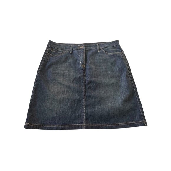 Boden Denim Mini Skirt , Classic 5 pocket‎ Style, Size 12R US - Picture 4 of 10